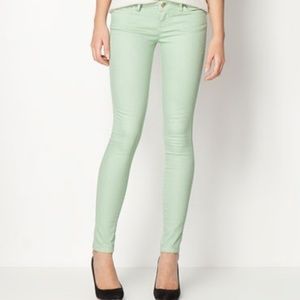 NWOT Bershka Mint green Skinny Jeans